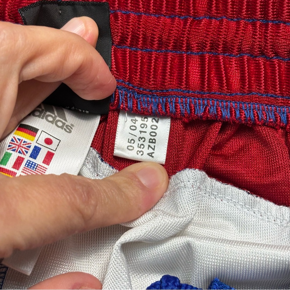 Y2K adidas Blue Sweatpants with Red and White Stripes - Picture 7 of 11